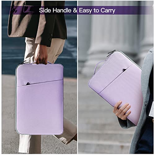 17 inch Laptop Case Sleeve, Padded Protective Shockproof Water-Resistant Laptop Cover with Handle for HP Envy 17 / Pavilion 17, Dell Lenovo Asus Acer MSI 17.3-in Computer Carrying Bag -Purple - color: Purple, size: 17-17.3 inch