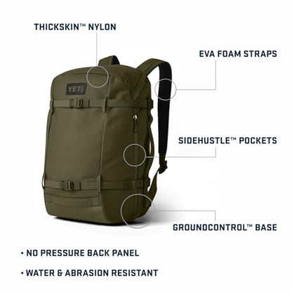 YETI Crossroads Backpack - color: Olive, size: 22L