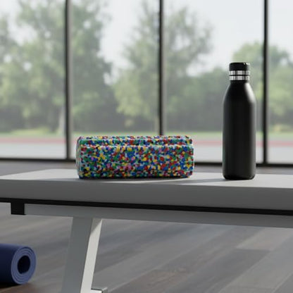 Mini Gear-Textured Foam Roller, 13-Inch Portable EPP Roller for Travel, Gym & Home Workouts