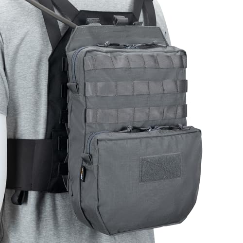 EXCELLENT ELITE SPANKER Tactical MOLLE Hydration Pack for 3L Hydration Water Bladder Molle Vest Accessory - color: Grey