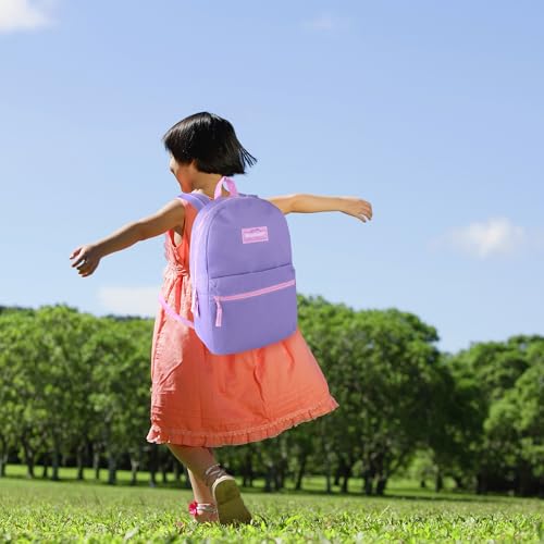 Trail maker Classic 17 inch Backpacks with Adjustable Padded Straps | School Backpacks for Girls, Boys (Purple) - color: Purple