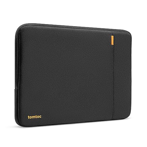 tomtoc 360 Protective Laptop Sleeve for Dell XPS 15 Plus, 15-inch New Surface Laptop 7th(Copilot+ PC)/6/5/4/3, 15-inch New MacBook M4/A3241, M3/A3114, M2/A2941, Water-Resistant Ultrabook Bag Case - color: Black, size: 15 Inch for Dell XPS 15