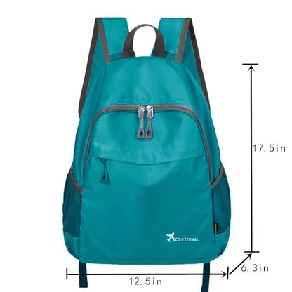 Geboldil Men's and women's waterproof backpack traveling backpack peacock green - color: Peacock Green