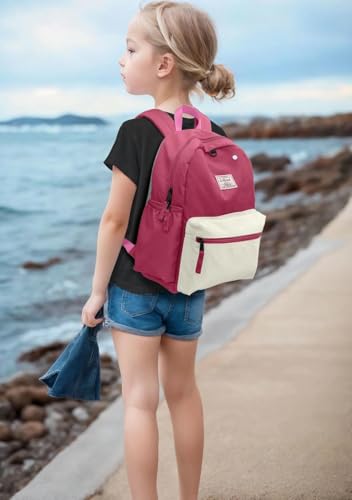atgark Kids Backpack for Girls: Girls Backpack 6-10 - Kindergarten Elementary School Bookbag for Girl - color: Milk Strawberry, style: Ages 6-10 (15" H Fit A4 Folder)