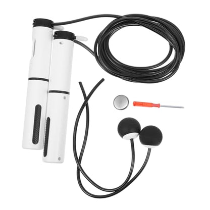 Smart Cordless Weighted Jump Rope with Digital Counter, 1 Handle with Switch and Steel Wire Ball, Indoor Fitness Skipping Rope for Weight Loss and Exercise