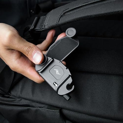 Peak Design Capture Camera Clip V3 Solo, Black Clip Only, Holds DSLR, Compact and Point and Shoot Bodies, Secure, Stable and Accessible, Attaches to Straps and Belts, Quick Release, 200 lb Capacity
