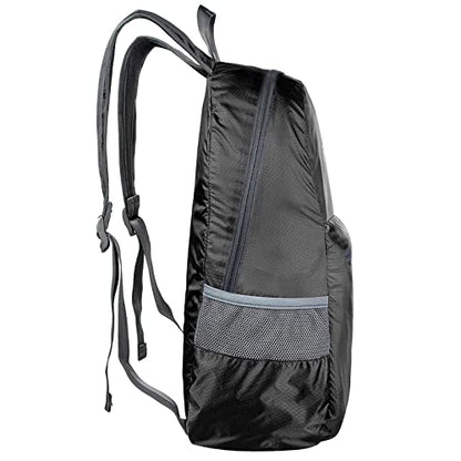 G4Free 20L Small Packable Travel Hiking Backpack for Men Women - color: Black, size: 20L
