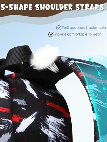 BLUEFAIRY Kids Backpacks for Boys Girls Ages 6-8 8-10 10-12 Elementary Middle School Backpack 17 Inch Back to School Bookbag with Laptop Compartment Mochilas Escolares para Niños Niñas (Coal Black) - color: Coal Black