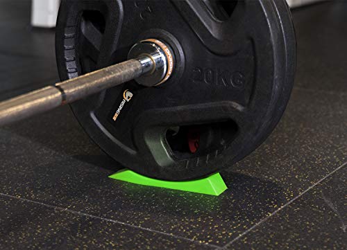 Deadlift Jack Alternative (1 Pair) Easy to Load and Unload Weight Plates, Perfect for Deadlift, Crossfit, Powerlifting, Weightlifting, Home Gym for Your Gym Bag - color: E: Green