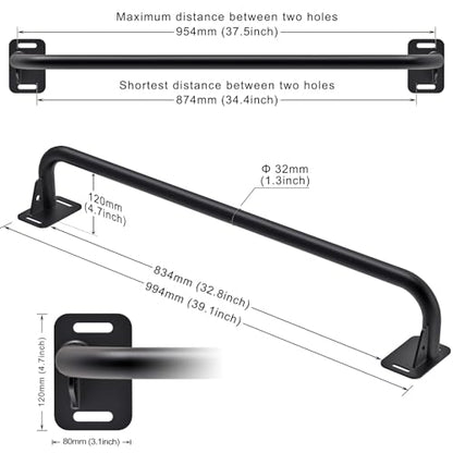 SELEWARE Home Gym Strength Training Bundle: Pull Up Bar for Doorway & Wood Push Up Bars, Calisthenics Equipment for Full Upper Body Workout, Supports 600lbs