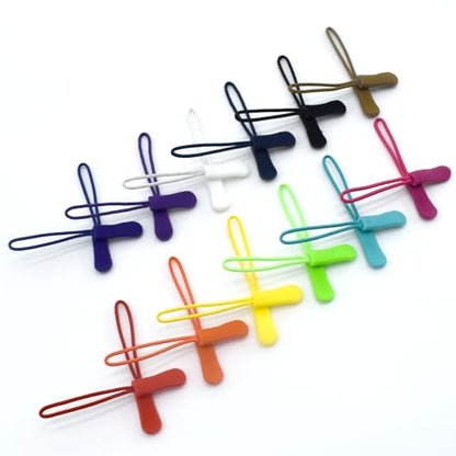 120Pcs Zipper Extension Replacement Pulls Replacement Zipper Tabs for Backpacks Luggage Jacket Repair Kit, 12 Colors