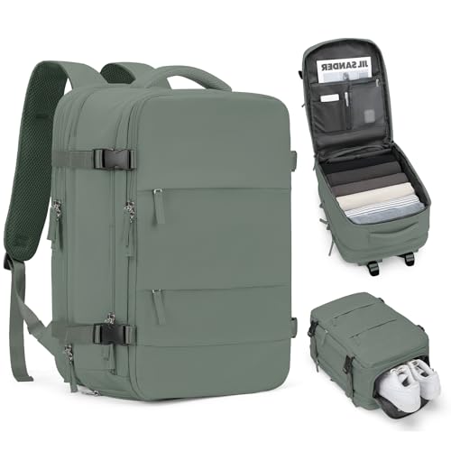 Extra Backpack For Traveling On Airplane Travel Backpack For Women Men Airline Approved Carry On Bags For Airplanes Gym Bag With Shoe Compartment Waterproof Laptop Backpack Camping Hiking Backpack - color: A-olive Green, size: XX-Large