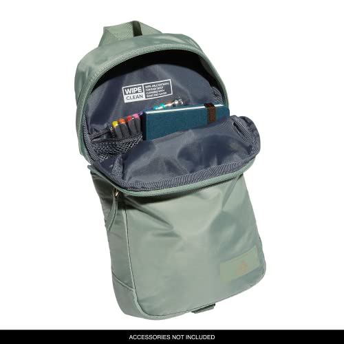 adidas Essentials Sling Small Crossbody Bag for Women and Men (5L), Silver Green/Gilver/2.0, One Size - color: Silver Green/Gilver/2.0