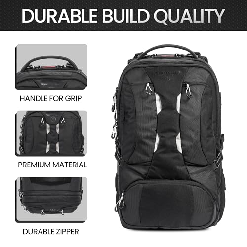Tamrac Anvil 27 Camera Backpack for Photographers, DSLR Camera Bag with Laptop Compartment, Professional Photography Backpack, Camera Bag with Tripod Holder, Camera Carrying Case, Black - style: Anvil 27