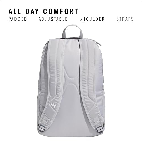 adidas Stadium 4 Soccer Backpack – Team Sports Bag with Ball Pocket, 36L - color: Light Grey
