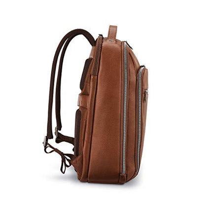 Samsonite Classic Leather Backpack, Cognac , One Size - color: Cognac, size: One Size