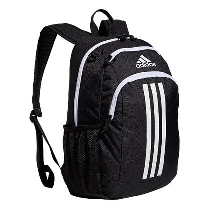 adidas Creator School Backpack for Girls & Boys — Durable Bookbag - color: Black/White