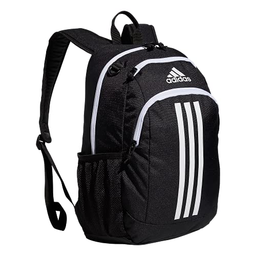 adidas Creator School Backpack for Girls & Boys — Durable Bookbag - color: Black/White