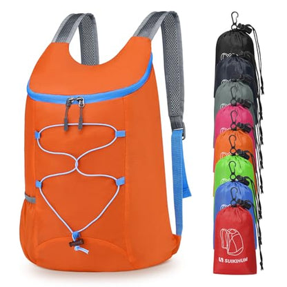 20L Small Hiking Backpack Lightweight Packable Daypack Orange - color: Orange
