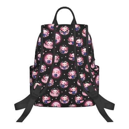 Compact Urban Commute Backpack Cute Axolotl Cherry Flower Blossom, Slim Fit Laptop Daypack for Office Business Casual Daily Wear Men Women - color: Picture (1183)