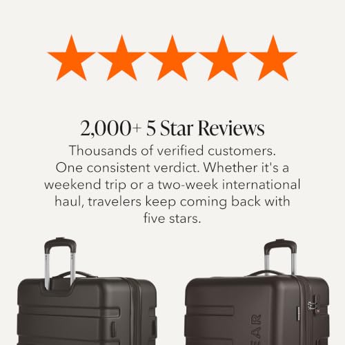 SWISSGEAR Signature Hardside Expandable Checked Large Spinner Luggage, ABS Construction, TSA-Friendly Lock, Chocolate, 27-Inch - color: Chocolate, size: Checked-Large 27-Inch