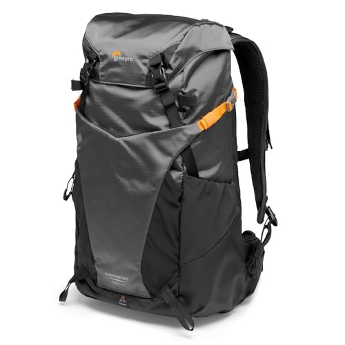 Lowepro PhotoSport BP 24L AW III, Hiking Camera Backpack, with Side Access, with Removable Camera Insert, with Accessory Strap System, Grey, for Mirrorless Compatible with Sony α7 - color: Grey, size: Large