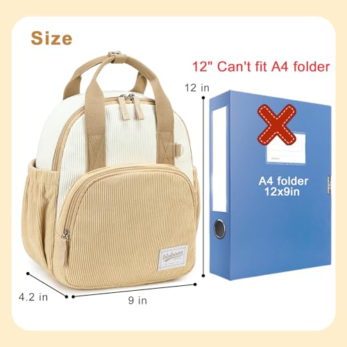 Bluboon Toddler Backpack for Girls Boys 2-4 Cute 12" Preschool Kindergarten Backpacks Kids Daycare Bags School Travel (Brown-White, Age 2-4 (12" H not Fit A4 Folder)) - color: Brown-white, size: Age 2-4 (12" H not Fit A4 Folder)