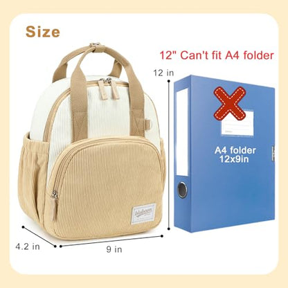 Bluboon Toddler Backpack for Girls Boys 2-4 Cute 12" Preschool Kindergarten Backpacks Kids Daycare Bags School Travel (Brown-White, Age 2-4 (12" H not Fit A4 Folder)) - color: Brown-white, size: Age 2-4 (12" H not Fit A4 Folder)
