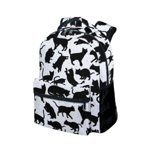 Cat Backpack for Girls Boys, 16" Cat Theme Bookbag with Durable, Adjustable Straps, Lightweight, School Bag with Large Capacity - color: Color-3