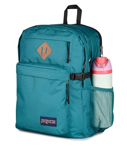 JanSport Main Campus Backpack - Travel or Work backpack w 15-Inch Laptop Sleeve and Dual Water Bottle Pockets, Emerald Pool - color: Emerald Pool