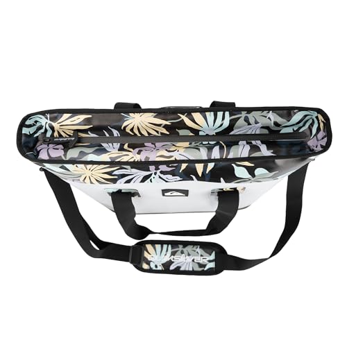 Quiksilver Cooler, 24 Cans, 48H Insulated Cooling, Leak Proof, Waterproof IPX7, Heavy Duty Cooler Bag for Beach, Camping, Fishing - color: Blueweed, size: 24L