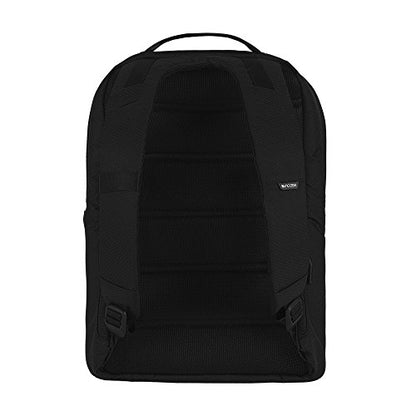 Incase City Backpack - 24L Main Storage Compartment with 16" Faux Fur Laptop Pocket, Quick Access Pocket, Everyday Tech Pack (Diamond Ripstop Black) - color: Diamond Ripstop Black
