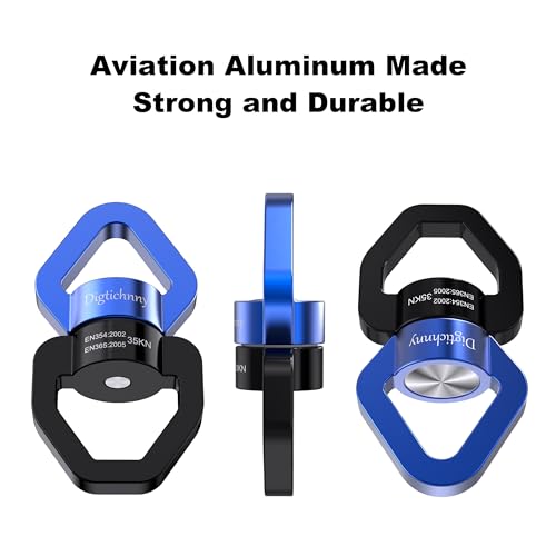 2 Pack Swing Swivel Heavy Duty, Spinning Swing Swivels,35KN Capacity,for Aerial Silk,Rock Climing Swivel, Children's Swings,Black Blue - style: Black Blue-2 Pack