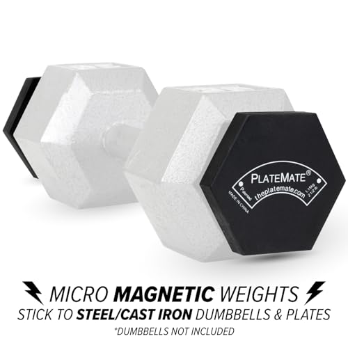 PlateMate Microload Pair Magnetic Weights - Choose Between 1.25 lbs or 2.5 lbs Hex - style: 2.5 Lbs (Pair)