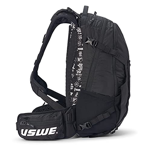 USWE Shred 25L Backpack, a High End Daypack for MTB, E-MTB, Mountain Bike, Black - style: 25l Black