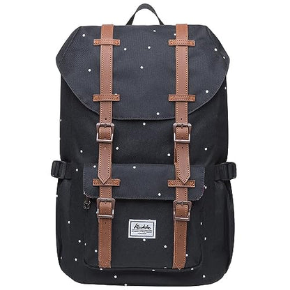 KAUKKO Laptop Outdoor Backpack Traveling Daypack Hiking Rucksack Large Capacity Bag Fits 15.6"(5-7-Blackpoint-NEW) - color: 5-7-blackpoint-new