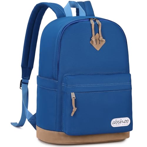 abshoo Basic Students Backpack For School Middle High School Water Resistant College Bookbag Travel Daypack (Klein Blue) - color: Klein Blue
