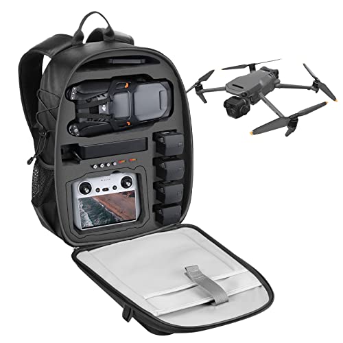 Smatree Professional Backpack for DJI Mavic 3 Pro, Waterproof Backpack Bag for DJI Mavic 3 Pro Combo/Mavic 3 Pro Cine Drone Accessories (NOT Fit for Mavic 3) - color: Black- For Mavic 3 Pro