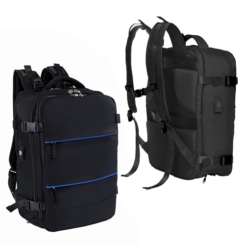 Airline Flight Approved Multifunctional Large Travel Backpack For Women Man,Travel Essentials,Carry On/Personal Item Backpack Under 18x14x8,Laptop Backpack,AntiTheft pocket,USB port