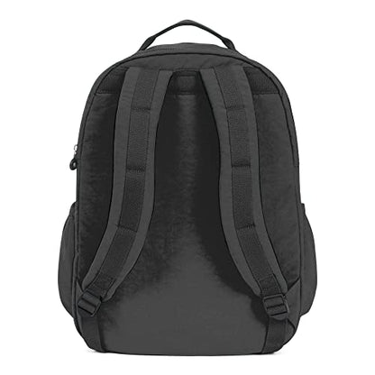 Kipling womens Seoul Go XL Backpack, Padded, Adustable Backpack Straps, Zip Closure, black tonal, One Size - color: Black Tonal, size: 13.5''L x 17.75''H x 9''D