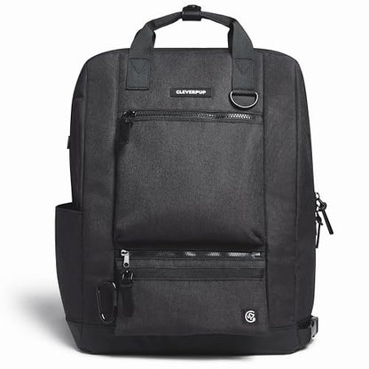 Cleverpup Porter 2-in-1 Dog Gear Backpack – Premium Dog Travel Bag with 10 Pockets, Zip-Off Treat Pouch, Leash Clip, Waterproof Pockets & Water Bottle Holder – Weekend, Hiking, Camping, Graphite - color: Graphite
