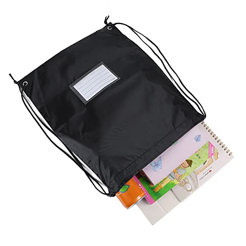 CODOBON 50 Pack Drawstring Bags,Bulk Draw String Backpack, DIY Gym Sports Cinch Bag Sackpack for Women Men, Black - color: Black