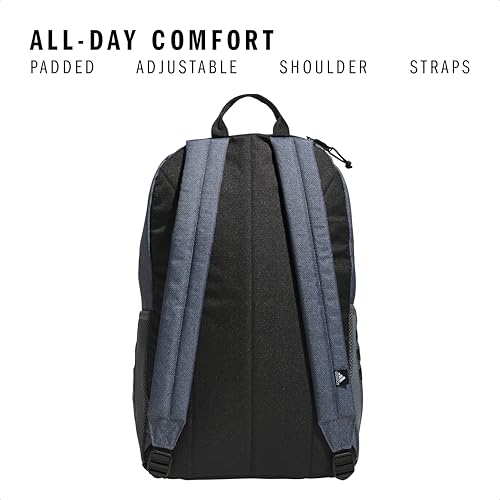adidas 3-Stripe Classic backpack for men and women, bag with laptop sleeve - color: Twill Onix Grey/Black/5.0