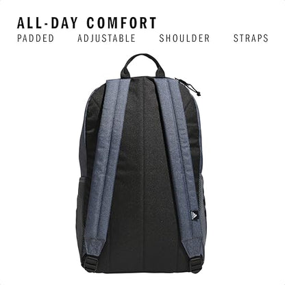 adidas 3-Stripe Classic backpack for men and women, bag with laptop sleeve - color: Twill Onix Grey/Black/5.0