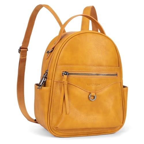 KITEVIUN Mini Backpack Purse for Women Fashion Cute Small Travel Backpacks Daypacks Shoulder Handbag - color: 01-yellow