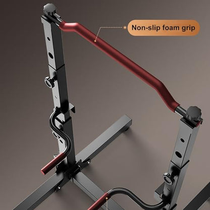 Folding Pull Up Bar and Dip Station for Home Gym, Versatile Strength Training Equipment for Full Body Workout