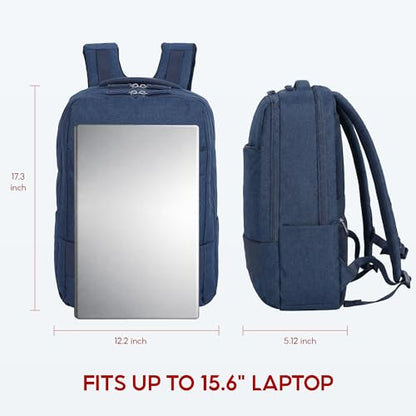 SAKOS Spirit 15.6 inch Laptop Backpack, Professional Travel Backpack Carry on Flight - TSA Approved, Water Repellent Laptop Backpack for Men & Women, College Backpack with Laptop Compartment - Blue - color: 2. Spirit - Blue