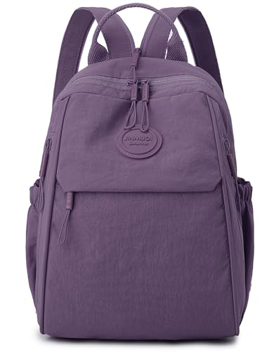 Mini Backpack for Women Nylon Small Backpack Purse Crossbody Sling Bag Convertible Backpack Casual Shopping Daypack (Purple) - color: Purple