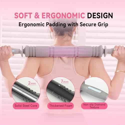 Adjustable Dumbbell Set 13LB/18LB/22LB/35LB, 4-in-1 Soft Shell Weight Set with Connector, Converts to Barbell & Kettlebell, Strength Training Equipment for Home Gym, Ideal for Women & Beginners - color: Pink