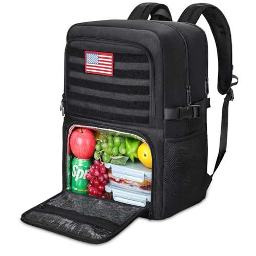 BERTASCHE Lunch Backpack, Work Backpack with Insulated Cooler Lunch Box 15.6 inch Laptop Backpack for Men Women, TSA Large Daypack for Commuter College Travel Picnic - size: 15.6 inch-Lunch Compartment